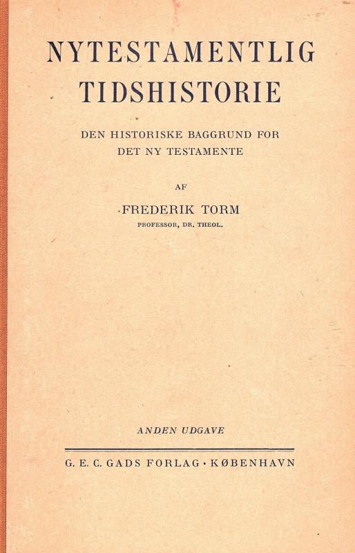Nytestamentlig tidshistorie 2. udg.