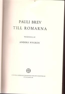 Pauli brev till Romarna