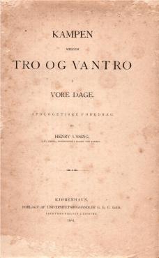 Kampen mellem tro og vantro i vore dage
