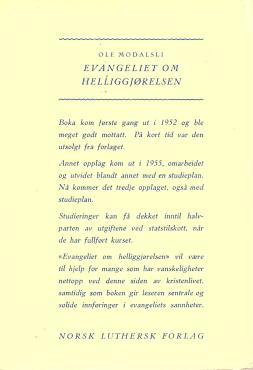 Evangeliet om helliggjørelsen