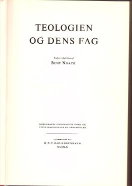 Teologien og dens fag