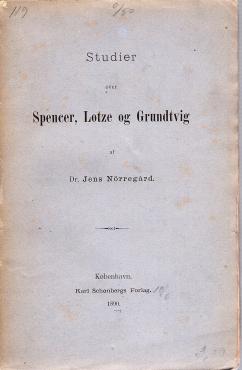 Studier over Spencer, Lotze og Grundtvig