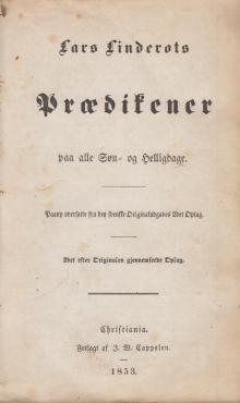 Lars Linderots prædikener (1853)
