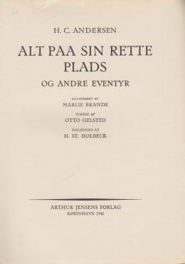 Alt paa sin rette plads og andre eventyr