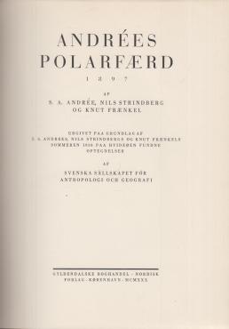 Andrées Polarfærd 1897 i ballon (1. udg.)