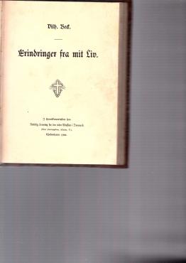 Erindringer fra mit liv, Indre missions høvding (1900) ¤