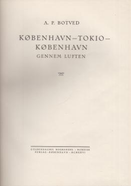 København - Tokio - København gennem luften