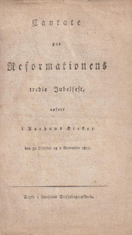 Cantate på Reformationens tredie Jubelfest (1817)