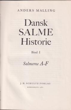 Dansk Salme Historie, bind 1-5