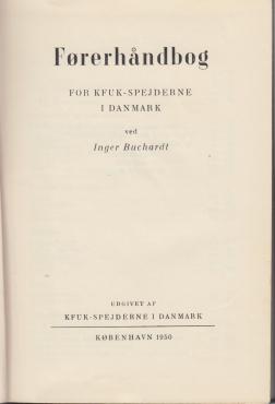 Førerhåndbog for KFUK-spejderne, 1950