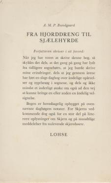 Fra hjorddreng til sjælehyrde
