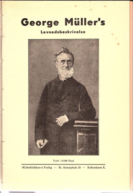 George Müller's levnedsbeskrivelse