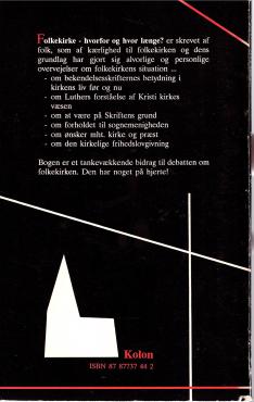 Folkekirke - hvorfor og hvor længe?
