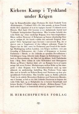 Kirkens Kamp i Tyskland under Krigen