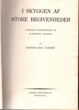 I skyggen af store begivenheder
