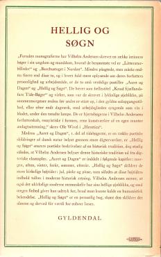 Aaret og Dagen. Hellig og Søgn. 1.+ 2. bind