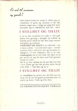 I stillhet og tillit. STOR SKRIFT