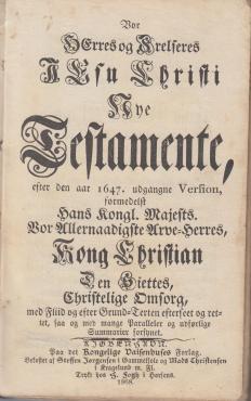 Vor Herres og frelsers Jesu Kristi Nye testamente (1868) ¤