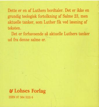 På grønne vange : Martin Luthers bordtale over Davids 23. salme