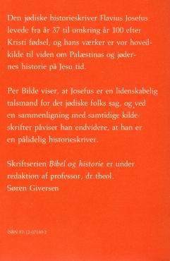Josefus som historieskriver. Bibel og historie 1