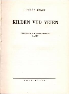 Kilden ved veien, hefte 1