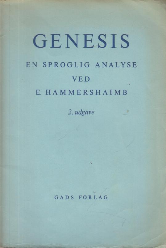Genesis - en sproglig analyse
