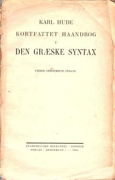 Kortfattet håndbog i den græske syntax