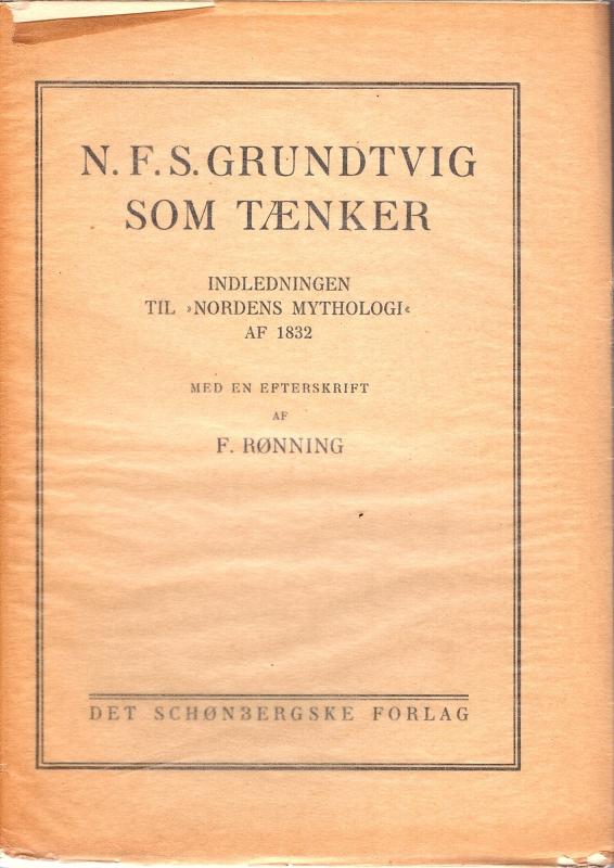 N.F.S. Grundtvig som Tænker