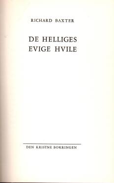 De helliges evige hvile