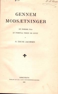 Gennem Modsætninger