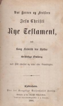 Vor Herres og Frelsers Jesu Christi Nye Testamente (1866) ¤