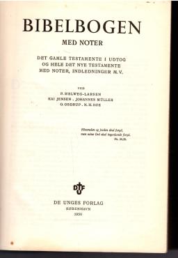 Bibelbogen med noter + tillæg (2 bøger)