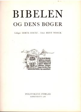 Bibelen og dens bøger
