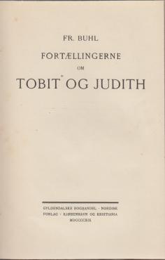 Fortællinger om Tobias og Judith