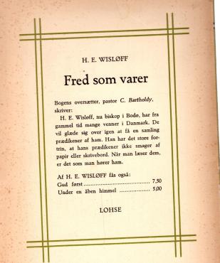 Fred som varer