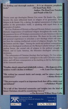Religion in the Secular City