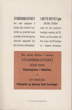 Bibeltroskap i dag