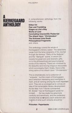 A Kierkegaard Anthology