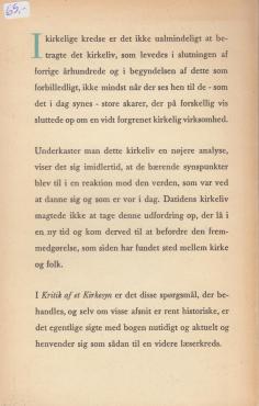 Kritik af et kirkesyn