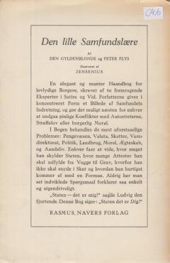 Den lille samfundslære, af den Gyldenblonde og Peter Plys