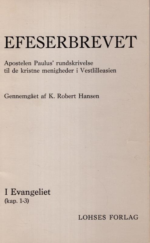 Efeserbrevet I-II