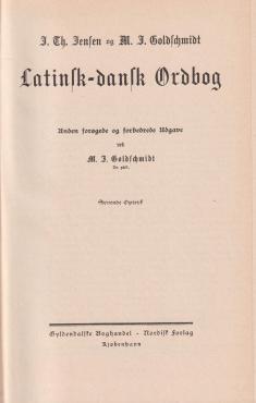 Latinsk-dansk ordbog