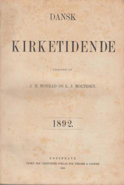 Dansk Kirketidende 1892