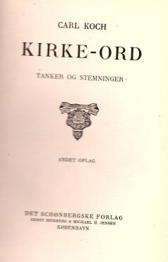 Kirke-ord
