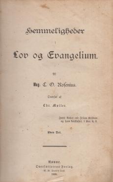 Hemmeligheder i lov og evangelium (bind 1-2) (1895)