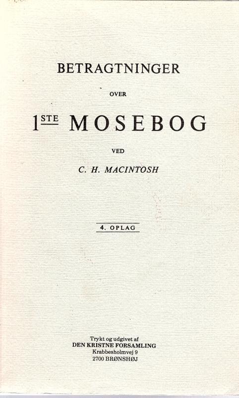 Betragtninger over 1ste Mosebog