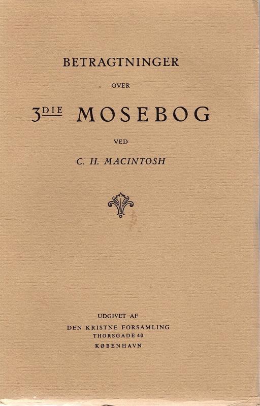 Betragtninger over 3die Mosebog