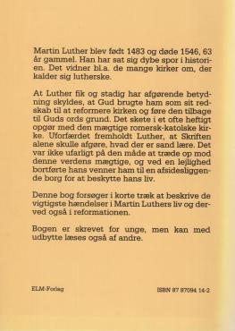 Martin Luther: en kort biografi - for unge