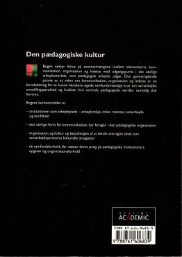 Den pædagogiske kultur -