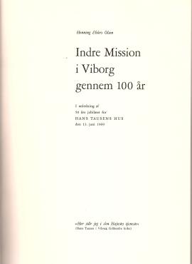 Indre mission i Viborg gennem 100 år